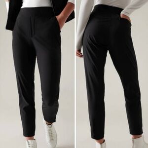 Athleta Brooklyn Mid Rise Ankle Pant in Black Size 10